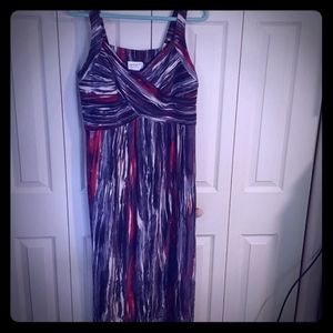 Maxi dress tye dye stripe
